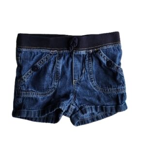 Place Blue and Black Denim with Contrast Stitching